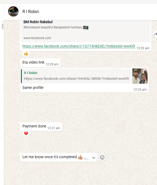 Omar Faruk testimonial