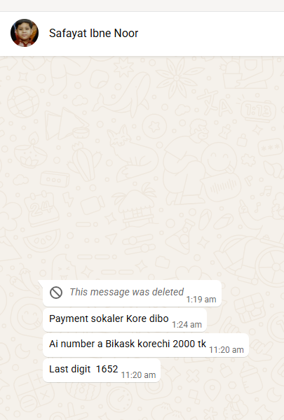 K. M. Ashrafuzzaman testimonial